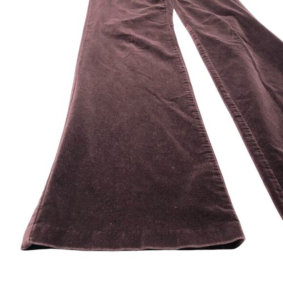INC International Concepts Burgundy Velveteen Pants Flattering Trouser Cut - Picture 10 of 16